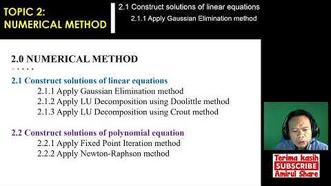 [2.0] #Mathematics-3 - Introduction to NUMERICAL METHOD