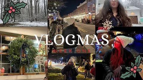 vlogmas week one: christmas parade, gift hauls, work