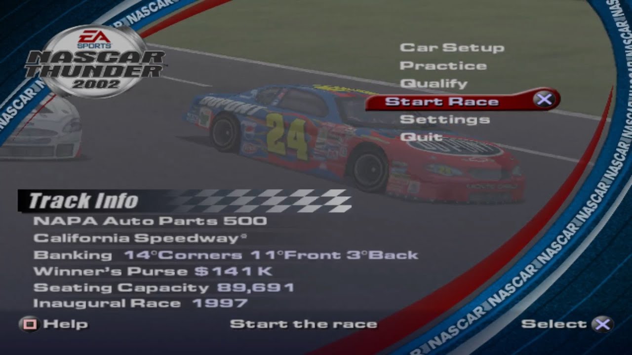 NASCAR Thunder 2002 - Jeff Gordon Championship Mode - Race 10/36 - YouTube