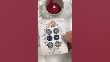 How to make vintage paper buttons from digital kit and scraps + free printable #shorts