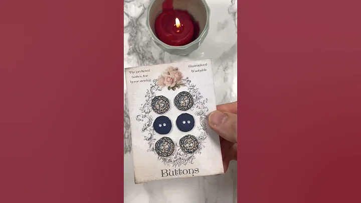 How to make vintage paper buttons from digital kit and scraps + free printable #shorts