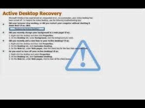 Video: Active Desktop Nasıl Geri Yüklenir