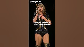 Taylor Swift songs that are sad but have a happy beat | #taylorswift #shorts