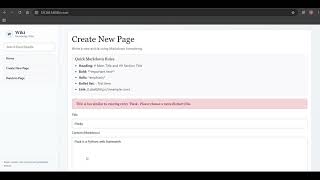 Wiki - CS50's Web Programming with Python and Javascript