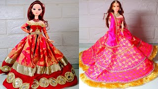 Lehenga choli for BARBIE GIRL | Salwar Suit for Barbie Doll | New Lehenga Choli Doll Dress