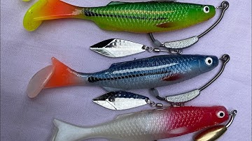 Mồi mềm lòng tong thái Lan 9cm, chuyên câu lure cá chẽm, cá lóc… gói 7 con 120k