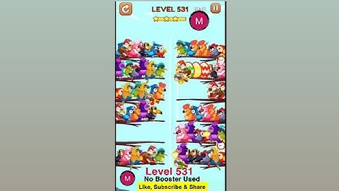 #bird #sort 2 #color #puzzle #level 531 #birdsort #colour #gaming #viral #trending #shorts #solution
