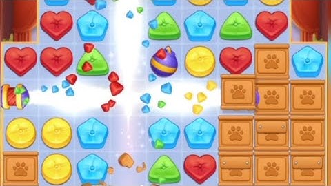 Cat Crunch - Levels 6-10 Living Room gameplay cute match 3 puzzle design decor game walkthrough