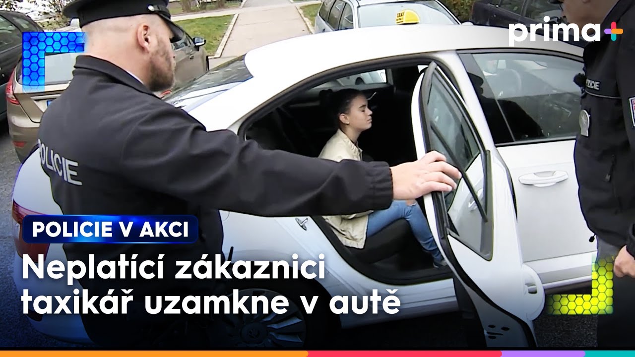 Dramatický závěr jízdy taxíkem | Policie v akci