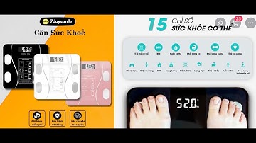 Cân Sức Khỏe Điện Tử Pin Sạc Kết Nối DT