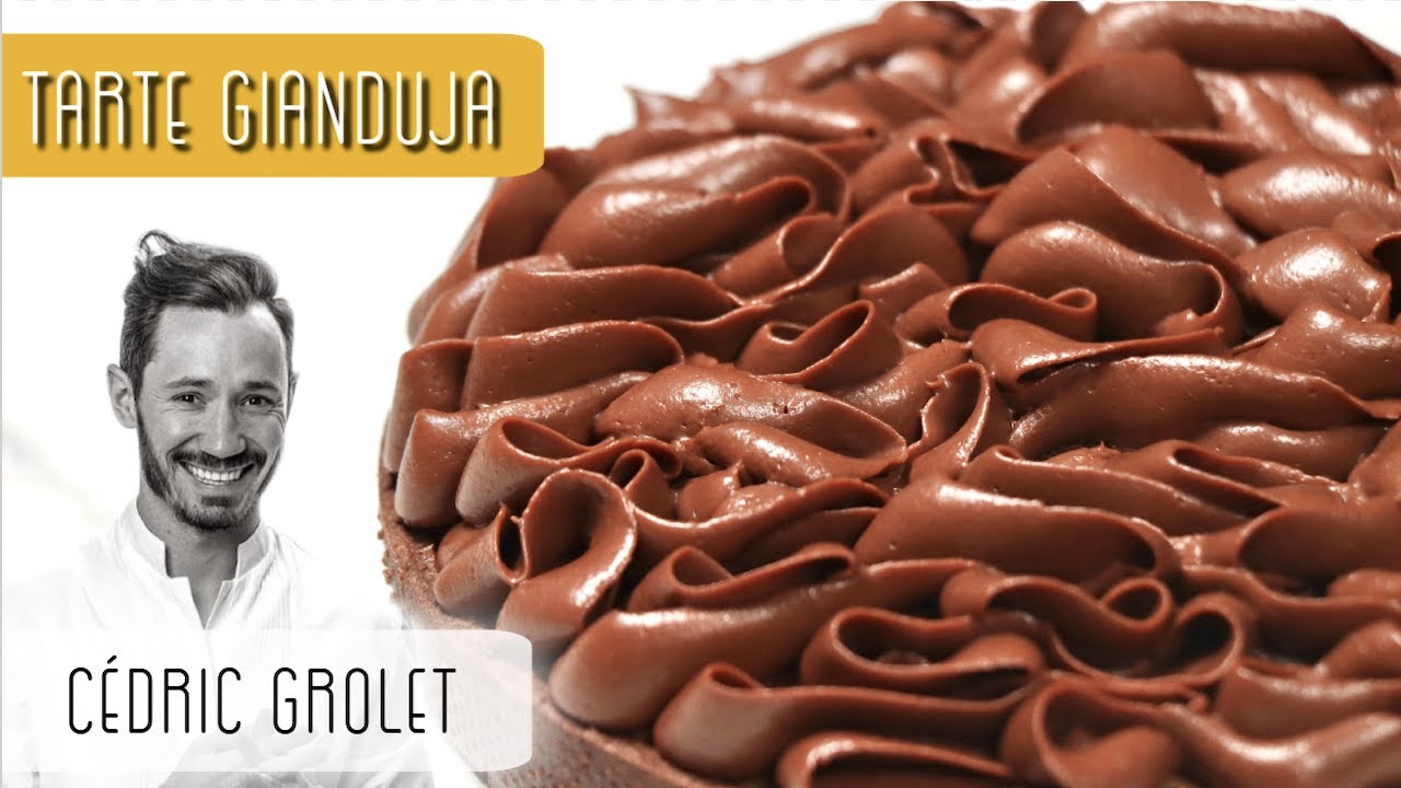 Une tarte gianduja pas comme les autres (Recette de Cedric Grolet) 