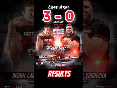 East Vs West 19 All Match Results | Devon Larratt vs Alex Kurdecha rematch both arms |#devonlarrat