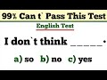 99% Can t` pass this test Quiz English Grammar