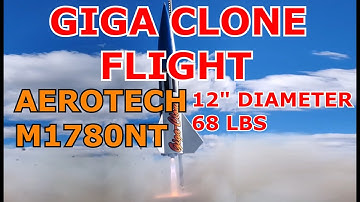 GIGA CLONE FIRST FLIGHT LAUNCH DAY ! Aerotech M1780 NT Rocket Motor METRA NY Rocket Club