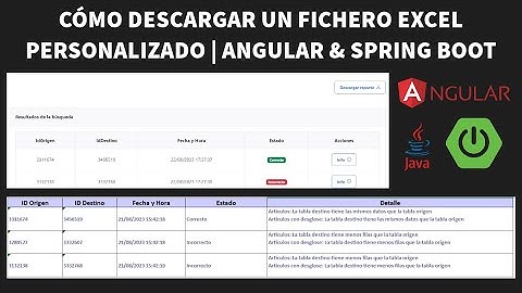 CÓMO DESCARGAR UN FICHERO EXCEL PERSONALIZADO | ANGULAR & SPRING BOOT