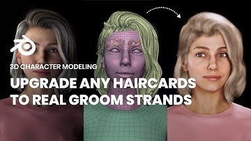 Convert ANY Haircards into Groom Strands in Blender (Step-by-Step)