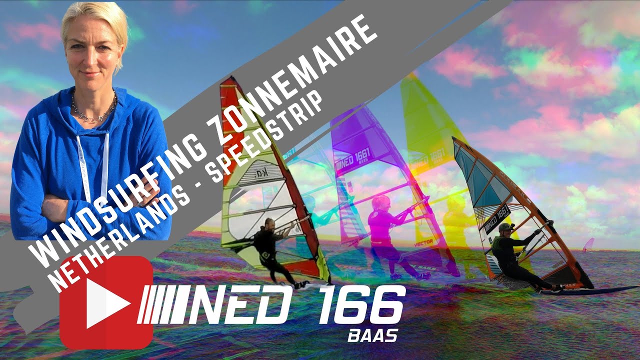 Windsurfing speed spot Zonnemaire runs in easy conditions