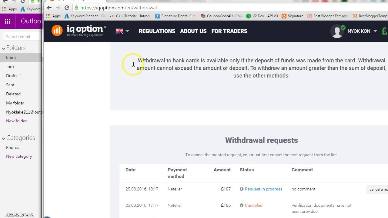 Binary option payment proof