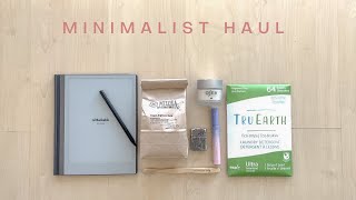 Minimalist Haul | Minimal and sustainable purchases | Intentional shopping