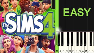 The Sims 4 Theme Song EASY Piano Tutorial