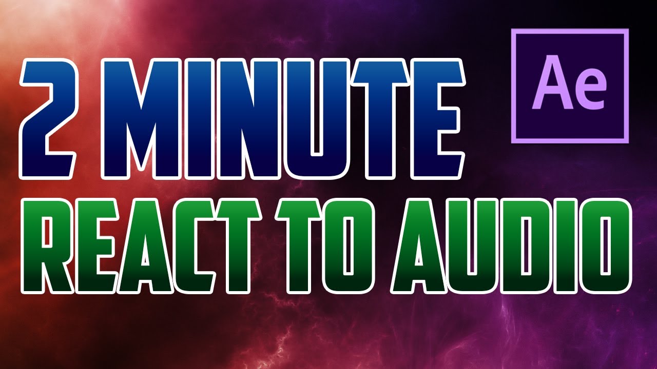 After Effects CC How To Make Text And Images React To Audio YouTube