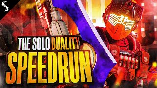 The Magic of the Solo Duality Speedrun