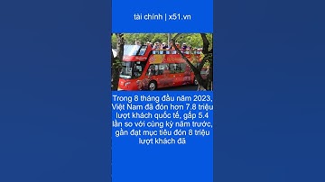 MỤC TIÊU ĐÓN 8 TRIỆU LƯỢT KHÁCH QUỐC TẾ ĐẾN VIỆT NAM TRONG NĂM 2023 SẮP CÁN MỐC SỚM #SHORTS