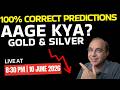 Gold silver Accurate predictions. What's next? | Live Swing Trading Analysis | #shortlive