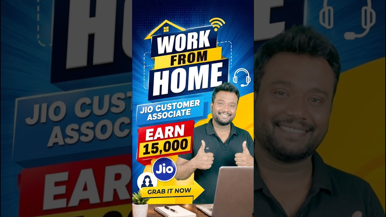 rewrite this title 🤩 Jio Work From Home Job 2026 | Ghar Baithe Kamayein! 💸 | How to Get Job in Jio From Home 🏡 | #sh rewrite this title 🤩 Jio Work From Home Job 2026 | Ghar Baithe Kamayein! 💸 | How to Get Job in Jio From Home 🏡 | #sh