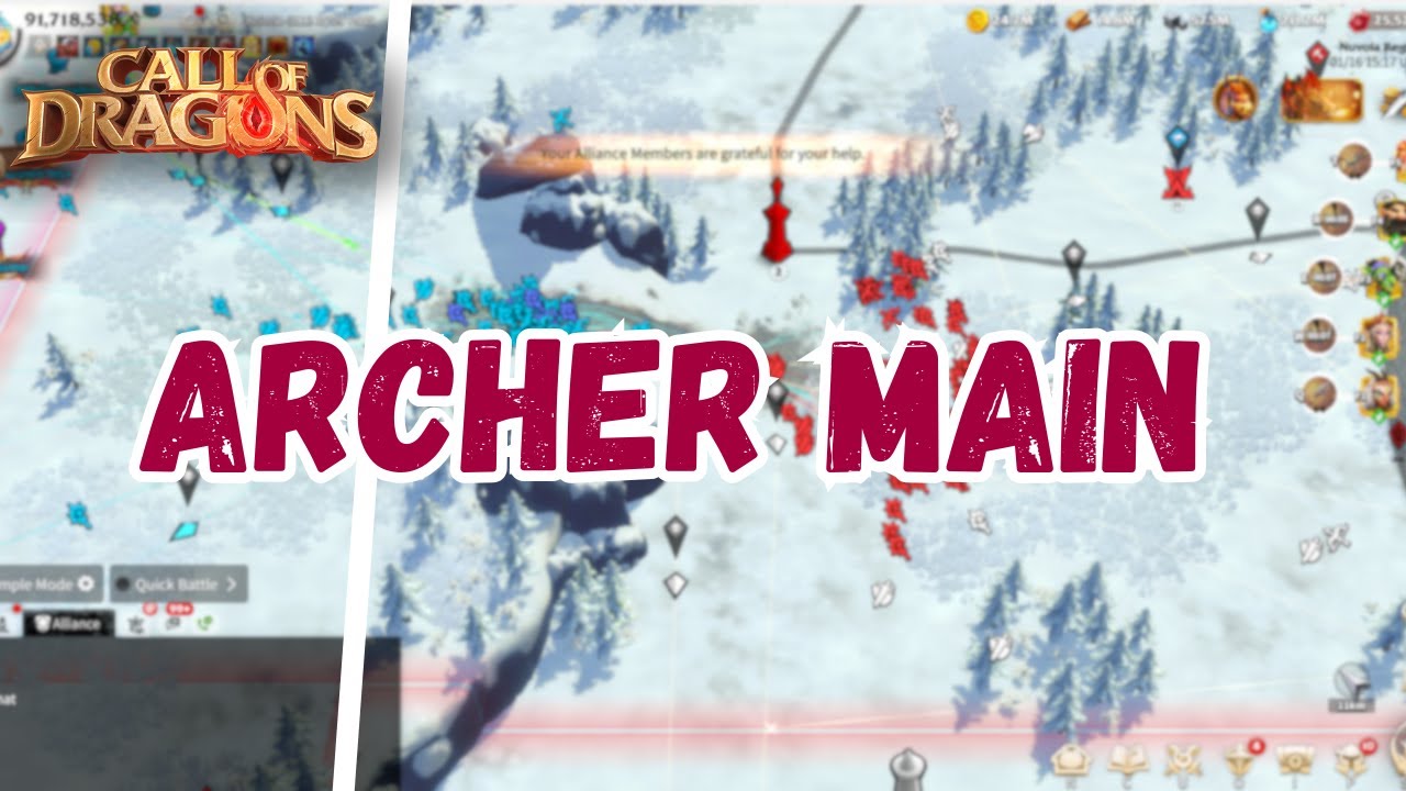 Archer Cod FULL ARCHER MAIN GAMEPLAY CALL OF DRAGONS (400k REPORT) - YouTube