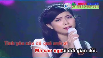 Lời Anh Hứa  Karaoke  CS  Trần Thu Thảo