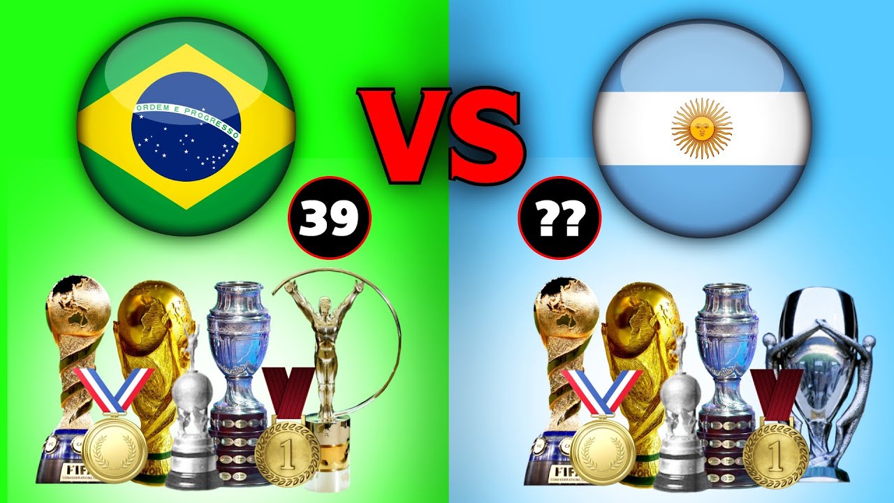 Brazil Vs Argentina All Trophies Compared ????