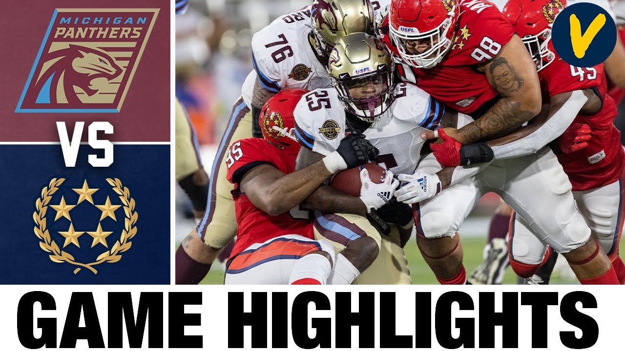 Michigan Panthers vs New Jersey Generals Highlights 2022 USFL