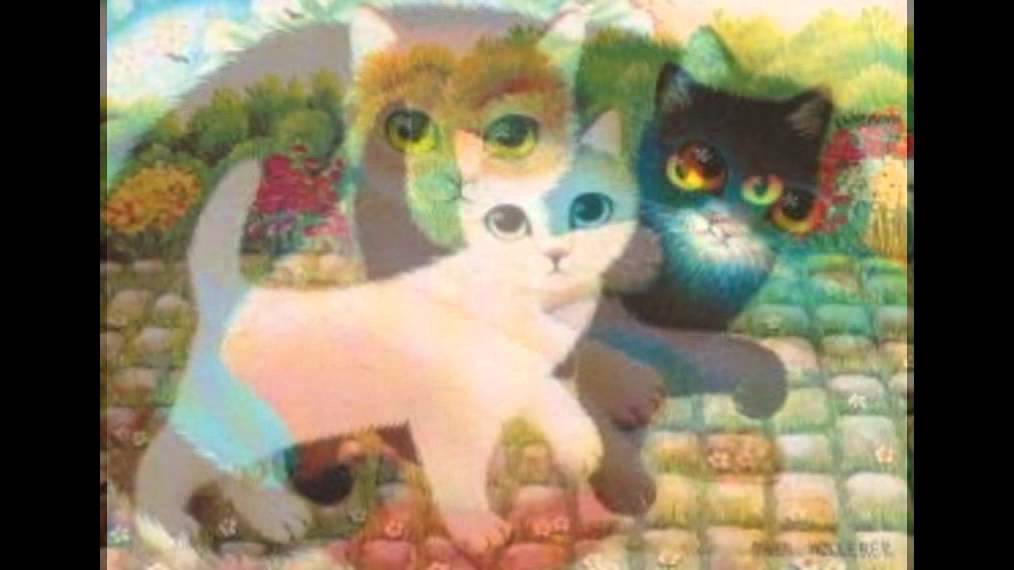 Les Chats de Anna HOLLERER et Renate KOBLINGER-Artistes Peintres-(Chat-Cat Gatto Gato Katzen)Artists
