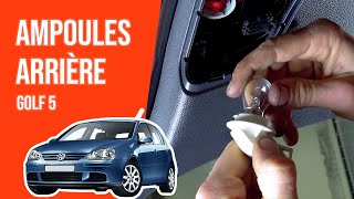 Changer les ampoules de feux arrière GOLF 5