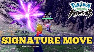 Darkrai Signature Move Dark Void Pokemon Legends Arceus