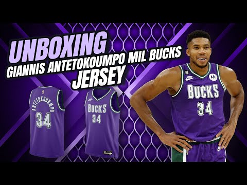 UNBOXING: Giannis Antetokounmpo Milwaukee Bucks NIKE NBA Authentic Jersey, City  Edition