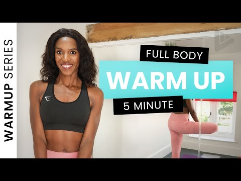 FULL BODY WARM UP 5 MINUTES - NO EQUIPMENT