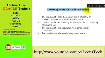 Oracle 12c SQL Workshop: SL#41 Join with ON Clause