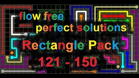 Flow Free - Rectangle Pack - Perfect Solutions for levels 121 - 150