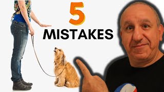 5 Common Dog Training MISTAKES Dog Owners Make✅