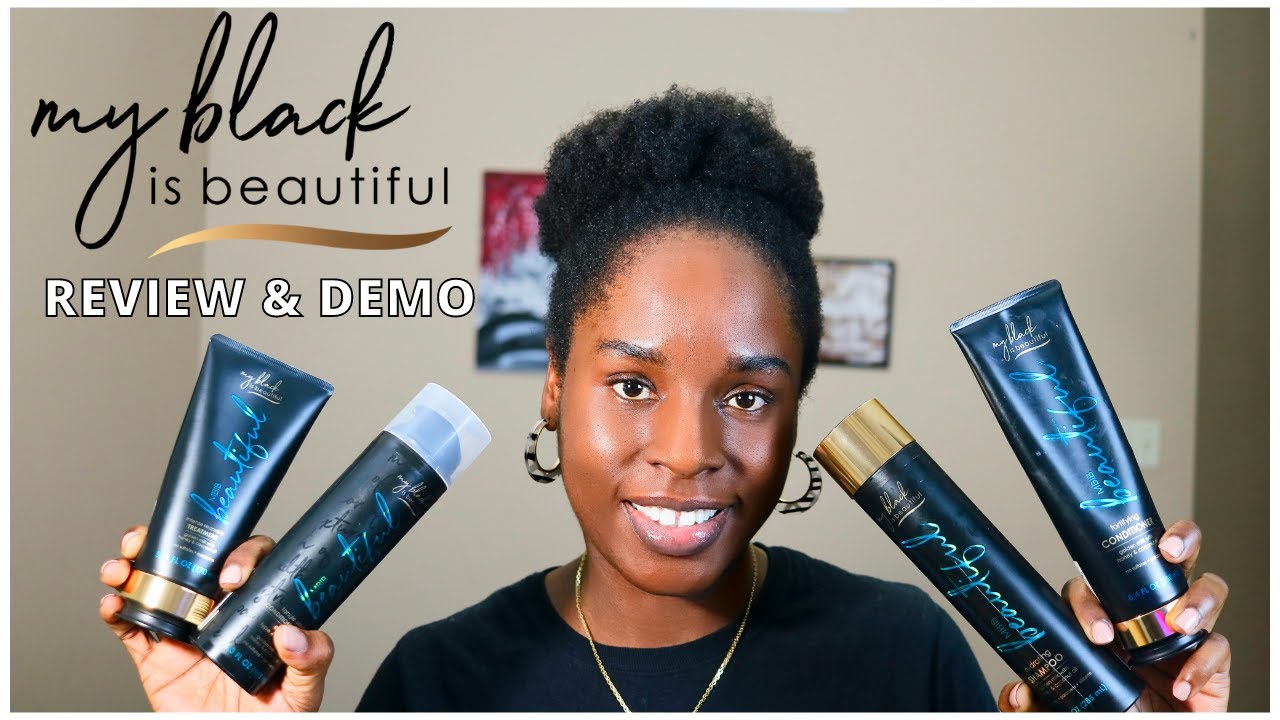 My Black Is Beautiful Products Review & Demo Type 4 short hair YouTube