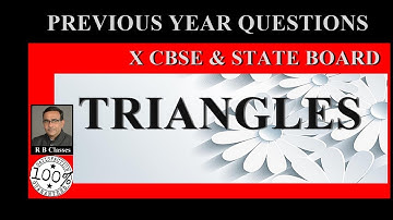 Class 10 Maths Triangles Important Questions|previous year questions