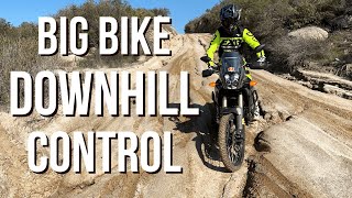 Riding RAIN RUTS And RUTTED Downhills | Adventure Motorcycle Riding Lesson