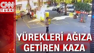Akaryakıt Istasyonuna Dalan Otomobil Yakıt Alan Araca Çarparak Durabildi Resimi