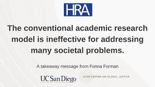 Takeaway Short: Conventional academic research model is ineffective to solve many societal problems.