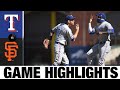 Joey Gallo, Shin-Soo Choo power Rangers past Giants | Rangers-Giants Game Highlights 8/2/20