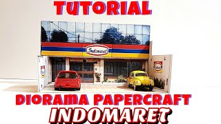 diorama papercraft mini market indomaret
skala 1/64 buat photography