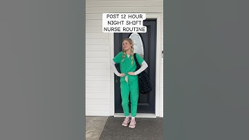 POST 12 HOUR NIGHT SHIFT NURSE ROUTINE #nurselife #nursing #dayinmylife #travelnurse #nightshift #rn