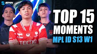 TOP 15 PLAYS MPL ID SEASON 13 WEEK 1 - EMANN SAVAGE AND MANIAC, BLAZING DUET SKYLARRR!!